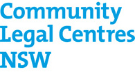 Logo of Community Legal Centres NSW.